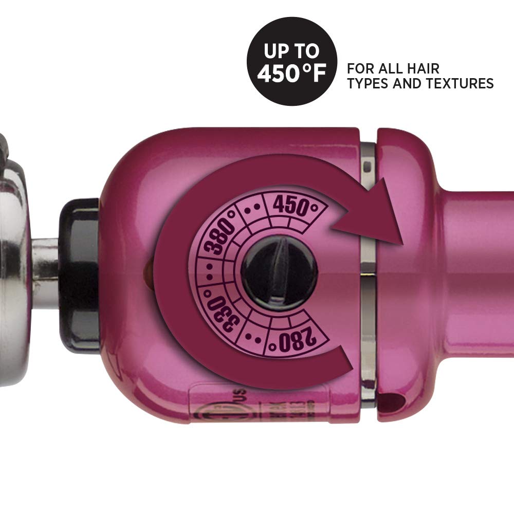 hot tools pink titanium curling iron