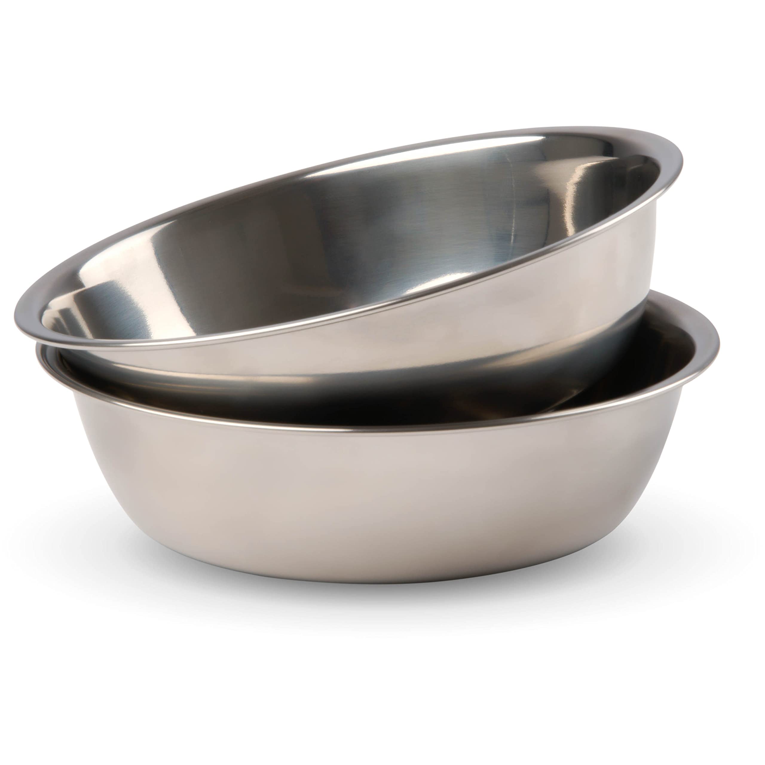 Bonza Two Piece Stainless Steel Dog Bowls for Pet Feeding Station. Perfect for Small Dogs and Cats.