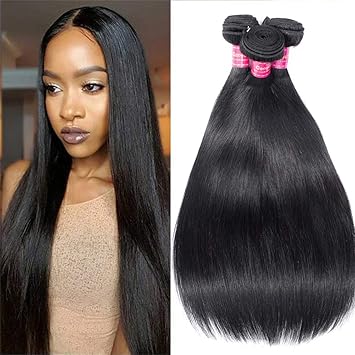 Amazon Com Geoyern Brazilian Virgin Hair Straight 10a Grade 100