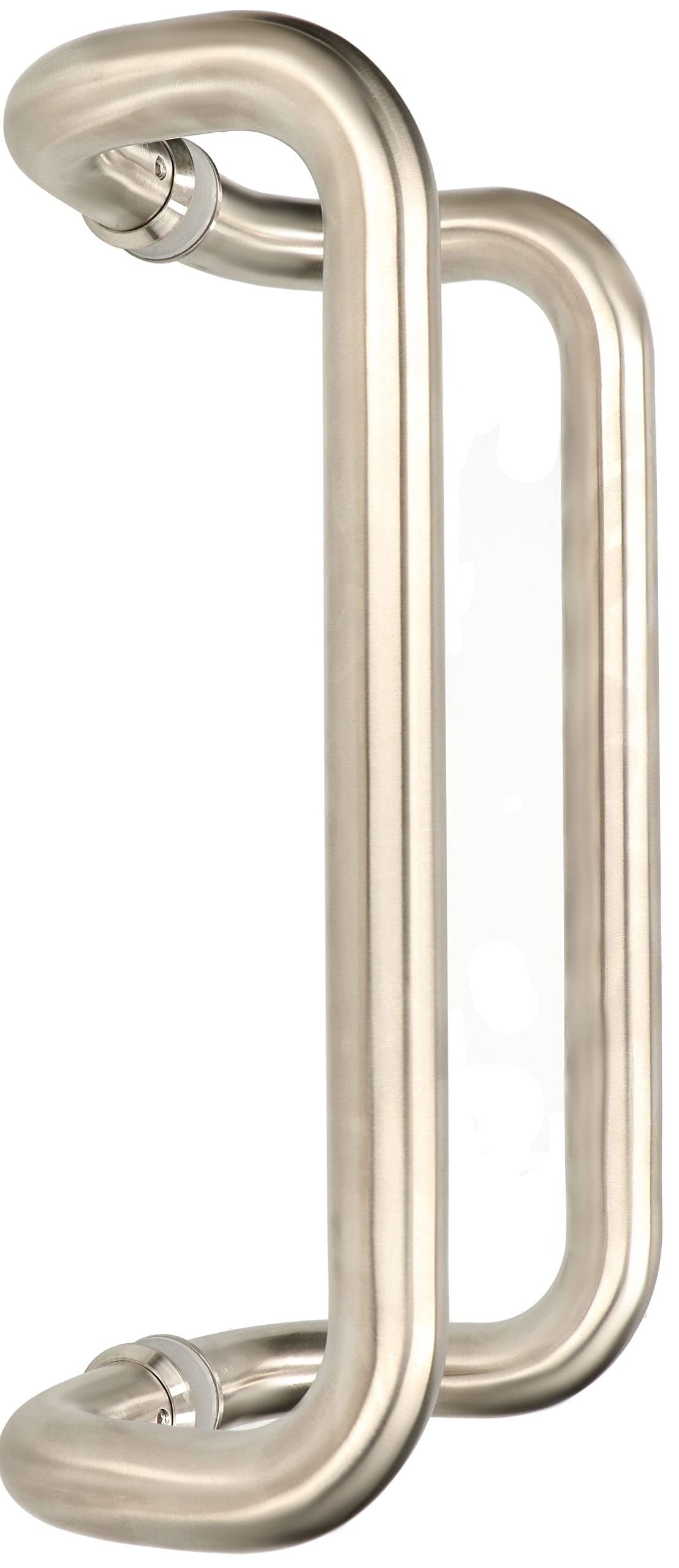 KOTARBA® 2 Piece Front Door Fitting, Bar Handle, Curved 300 mm, Stainless Steel Bumper Handle, Door Fitting, Front Door