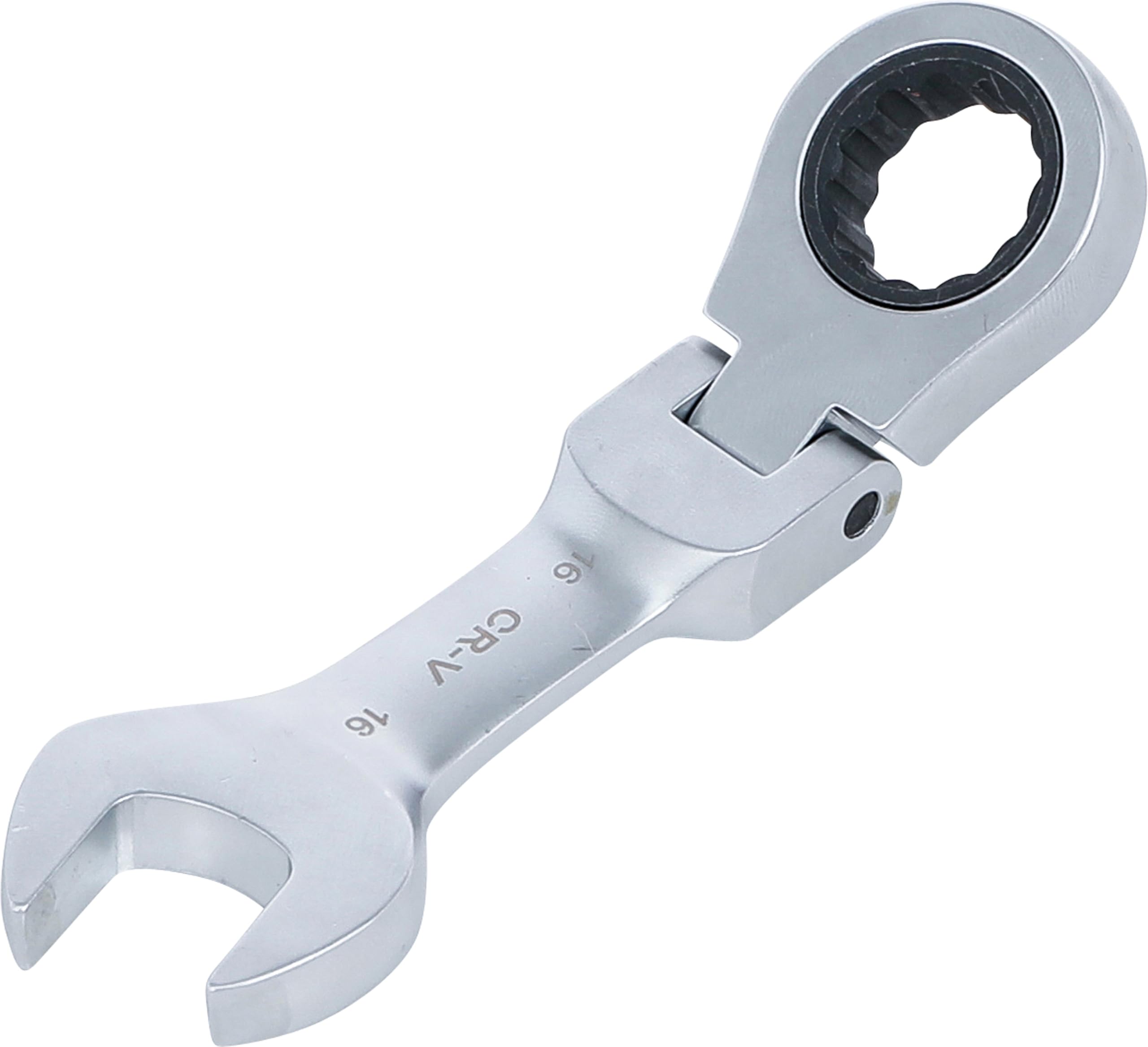 BGS 6916 | Ratchet Combination Wrench | short | adjustable | 16 mm