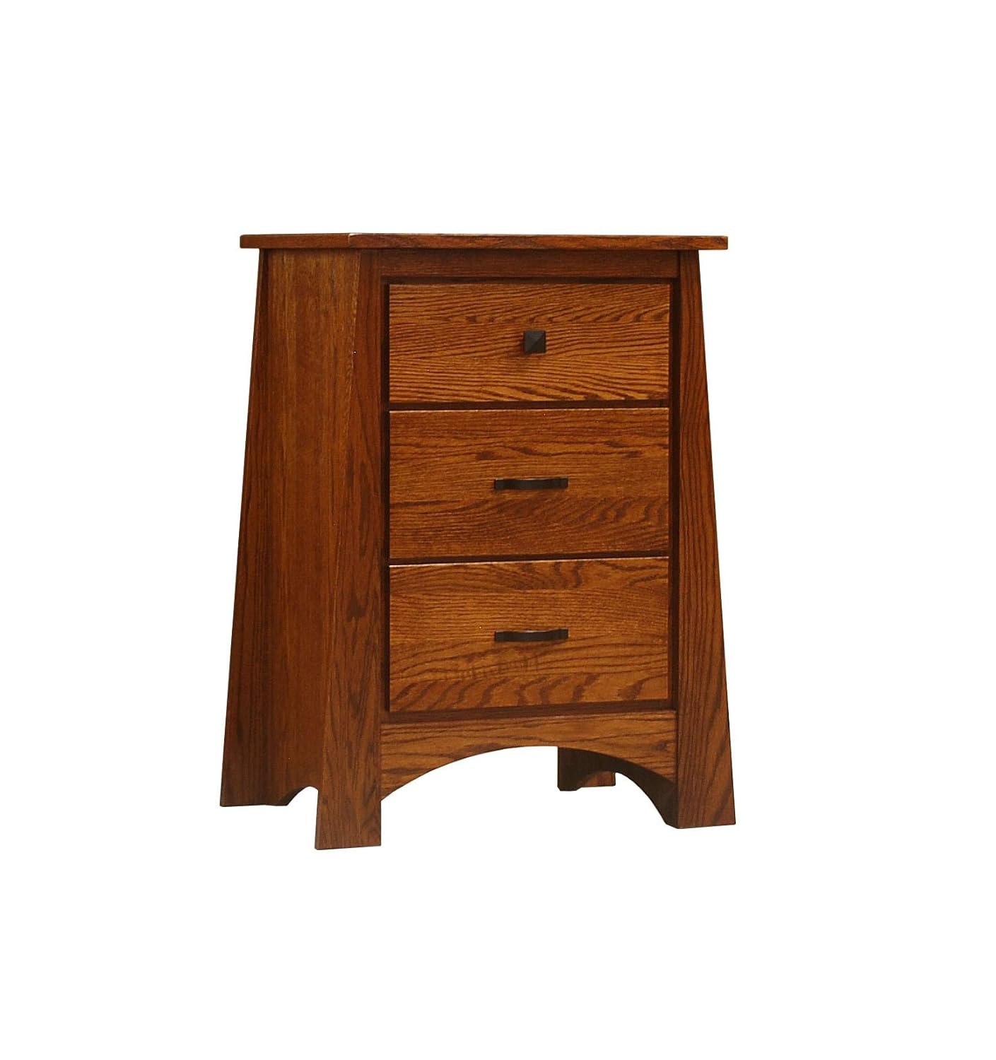 Best 25In Square Rustic Oak End Table