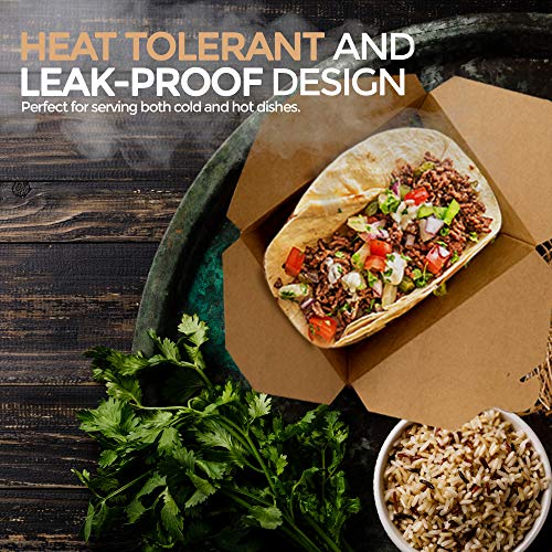 3 Containers+Microwaveable+Kraft+Grease+Resistant