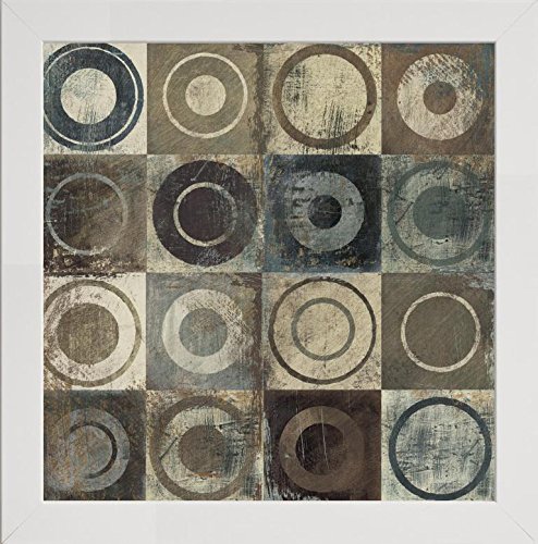 Frame Company Watson Range Modern Geometric Neutral I by Michael Mullan, Photo Frame - 8 x 8 Inches, White