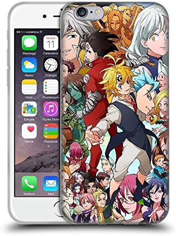 GOODNISHA for iPhone SE iphone 5S case cover Clear Back Case The Seven Deadly Sins