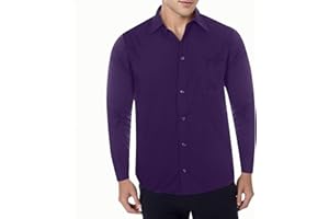 Mens Shirts Tropical Button Down Comfortable Men's Clothing Men's Business Casual Pure Color Lapel Long Sleeve Shirt Tops