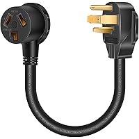 Beauty Kate Dryer Adapter Cord 4 Prong to 3 Prong-NEMA 14-30P Male to 10-30R Female, 30A, 250V UL Compliant