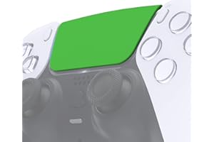 eXtremeRate Green Soft Touch Replacement Touchpad Cover Compatible with ps5 Controller BDM-010 020 030 040 050, Custom Part T