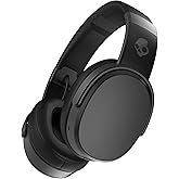 Skullcandy Crusher Wireless Multi-Sensory Bass Bluetooth Headphones - Black | Patented Crusher Bass Technology, Noise Isolating Over-Ear Fit, 50 Hours Battery, Microphone for iPhone Android