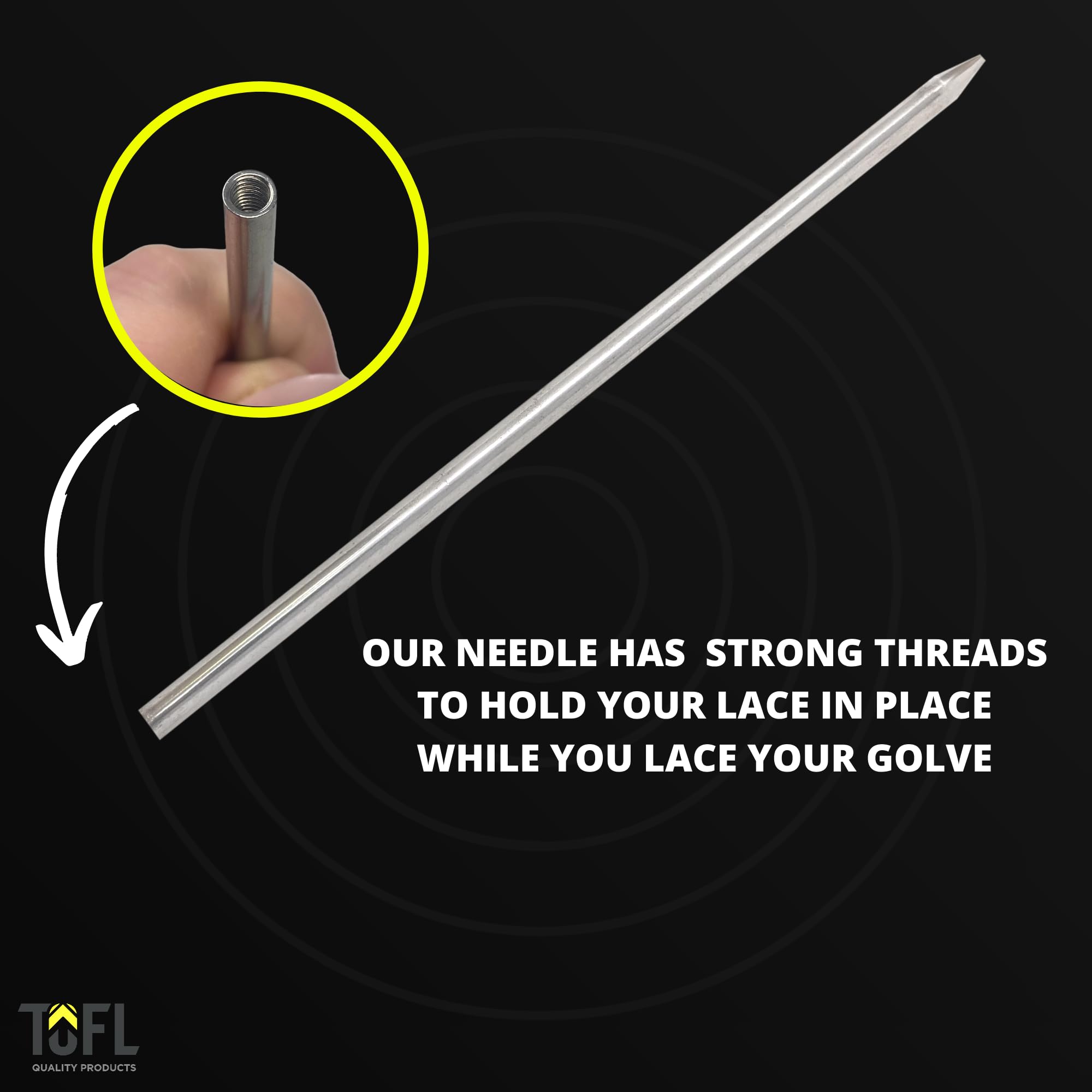 TOFL Baseball and Softball Glove Lacing Needle | Glove and Mitt Repair | Leather Lacing Needle for Crafts