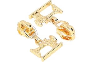 10 Pcs Zipper Slider, Zinc Alloy Zipper Pull Head for Jacket Handbags Luggage, with No Tools Needed for DIY Sewing Crafts Rep