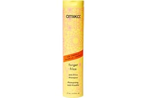 amika forget frizz anti-frizz shampoo, 275ml | smoothing, humidity protection, up to 72 hour frizz control + lightweight hydr