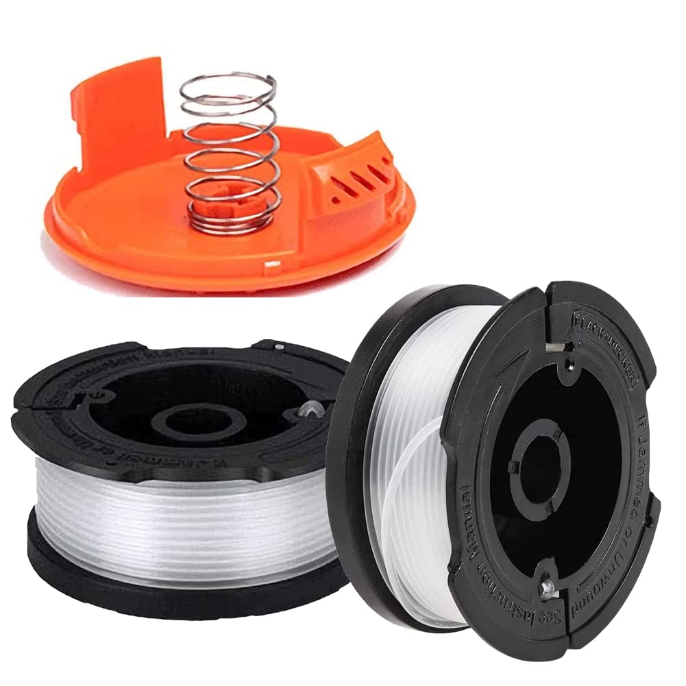 Moritale Spool Line Replacement for Black & Decker A6481 A6485 AF-100 Garden Strimmer Trimmer Cover(Black & Decker, 2 Pieces)