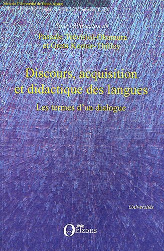 Discours, acquisition et didactique des langues