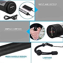 XREXS Solar Powered LED Car Flashlight