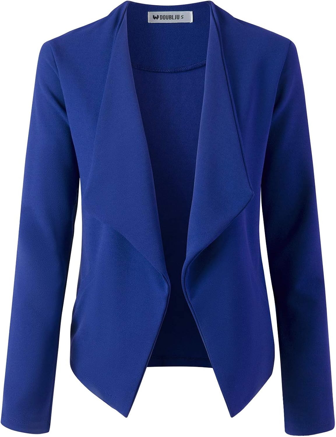 Doublju Women's Long Sleeve Cardigan Lightweight Open Front Office Blazer with Plus Size at  Women’s Clothing store