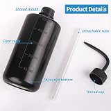 UPTATSUPPLY 3 Pack Tattoo Soap Wash Bottles 500ml Green LDPE 3x view 2