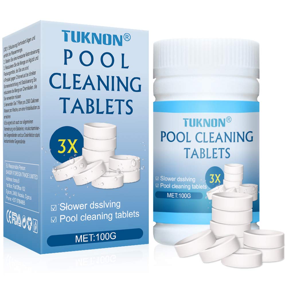 TUKNON Magic Pool Cleaning Tablets, Instant Pool Cleaning Tablets, 100 Pcs