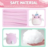 POPOYU 20cm Unicorn Plush Pillow Toy Cute 3D Stuffed Unicorn Gift Kid Girls view 3