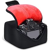 CADeN DSLR SLR Camera Sleeve Case with Neoprene Protection, Compatible for Nikon, Canon, Pentax, Sony and ect...(Medium Black)