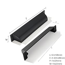 ZAUYX 5 Pack 3-3/4 Inch Center to Center Matte