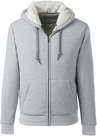 full sherpa hoodie mens