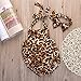Baby Girls Halter Leopard Printed one-piece+Hairband Bodysuits Clothes Outfit , Leopard, 0-6 Months