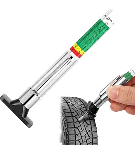 Homakover 8 Pack Tyre Tread Depth Gauge Color Coded Tire Depth Gauge - View #6