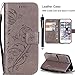 For iPhone 7 Case,iPhone 7 Leather Case,iPhone 7 Cover,Candywe [Grey] [Wallet]Leather Suit For iPhone 7 For Woman (With Strap)