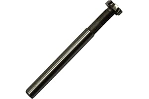 HSS-AL T Slot End Mill Milling Cutter， High-Speed Steel Woodruff Keyseat Cutter, Half Round Keyway Milling Cutter， Straight S