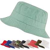 Bucket Hat for Men Women Teens & Kids Cotton Lightweight Packable Cute Bucket Hats for Beach Sun Summer Travel