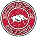 Arkansas Razorbacks Collegiate Embossed Metal Circular Sign CS60107