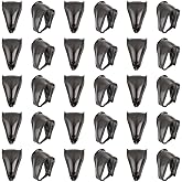 UNICRAFTALE About 50pcs Stainless Steel Pinch Clips Clasp Bail 9.5mm Snap On Bails Pinch Bails Clasps Black Pendant Bails Metal Clasps for Neckalces Dangle Charm Jewelry DIY Craft Making