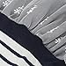 LittleSpring Toddler Girls Long Sleeve Dress Lace Stripe Dress Navy Blue 4T
