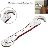 Wrench Adjustable SENRISE 9-45mm Adjustable Multi-function Magic Wrench Purpose Spanner Tools Universal Wrench Pipe Home Hand Tool Quick Snap Grip Wrench for Craftsman & Plumbers