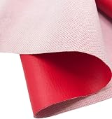 A-Express Grained Faux Leather Fabric Red 2 Metres 140cm Wide 0.8mm view 4