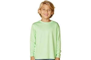 INGEAR Boys Rash Guard Long Sleeve Swim Shirt - Quick Dry UPF 50+, Kids Fishing Shirt, Dry fit Shirts for Boys Sizes XS-XL