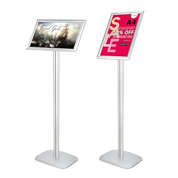 Voilamart A4 Poster Stand Floor Standing Poster Holder Notice