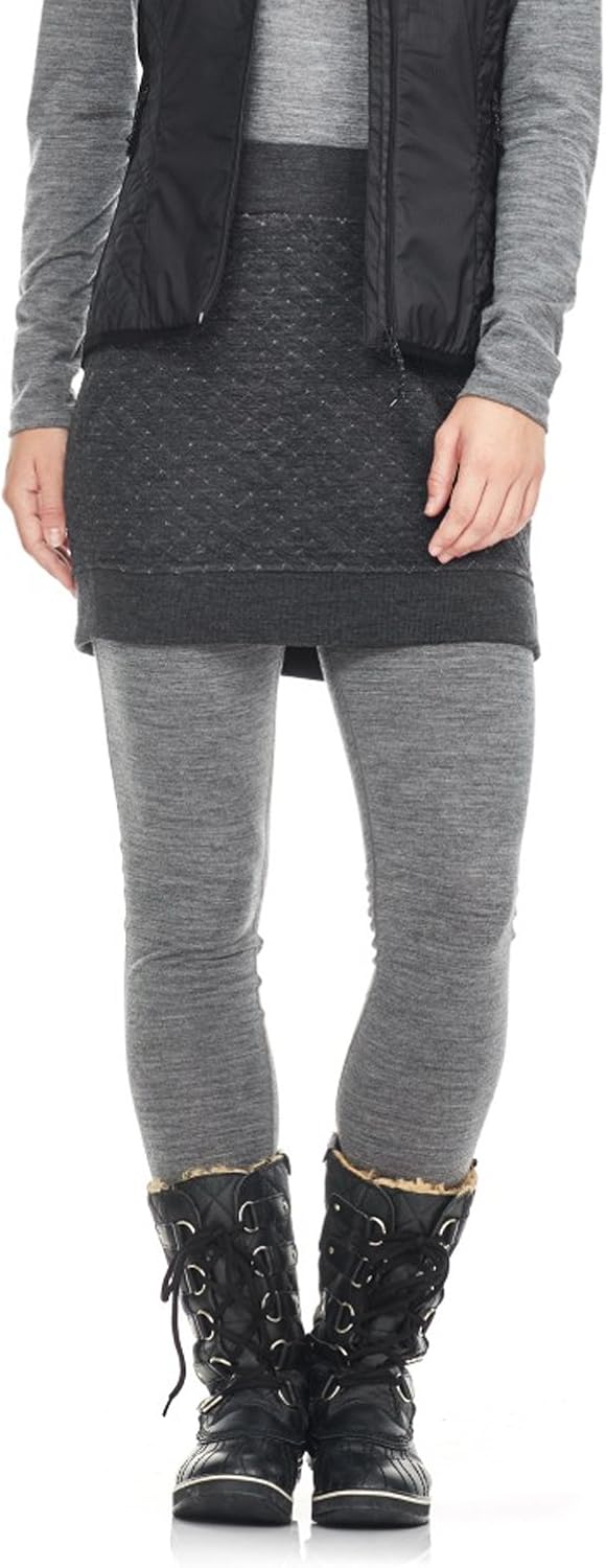 Icebreaker Merino Women's Affinity Thermo Winter Skirt, Merino Wool: Clothing