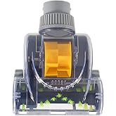 ECOMAID 1-1/4-Inch 32mm Air Driven Pet Upholstery Turbo Brush Vacuums Nozzle Tool with Pet Attachment Swivel Head