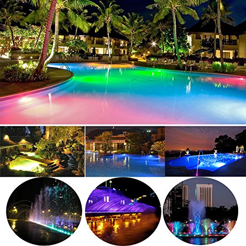CNBRIGHTER LED Underwater Swimming Pool Lights,18W Windmilling Style