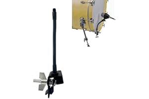 TUOREN Drum Rim Microphone Clamp Percussion Microphone Mount Attachment for Drum Set Bass Drum Hoop, Drum Microphone Clip Holder with Tension Rod