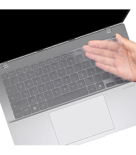 Housse Clavier Silicone Pour ASUS Vivobook S 14 OLED - Modèles M5406, S5406 - Protection Anti-poussière, Eau - 7