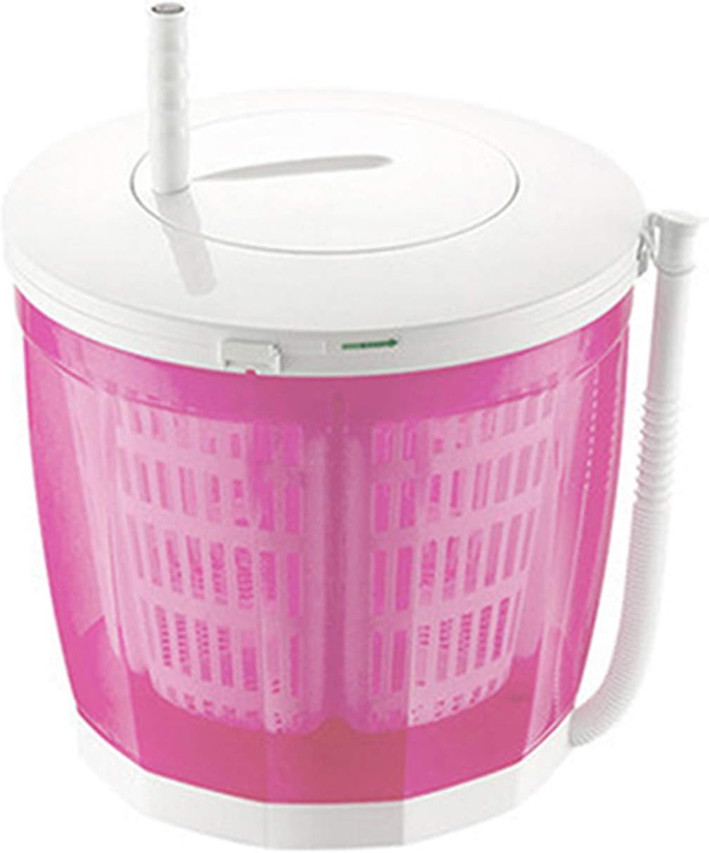 QQNB Non-electric Washing Machine,Hand Cranked Spin Dryer,Portable Clothes Washer,Used for Camping,Apartments,Student Residences,Blue/Grey/Pink