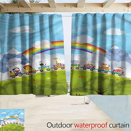 Amazon Com Marymunger Simple Curtain Nursery Cartoon Railway