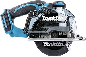 Makita 18V LXT Lithium-Ion 5-3/8 in. Metal Cutting Circular Saw, Electric Brake, LED Light, Dust Collection, Compact Design, 