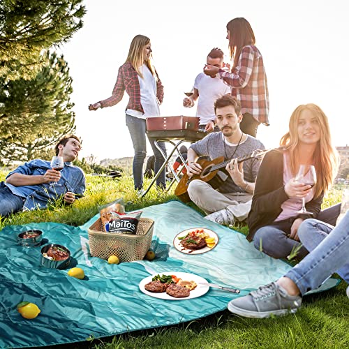 VILLEY Picnic Blanket, 3-Layer Camping Blanket 52\