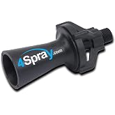 4Spray Eductor Nozzle - NPT Fluid Mixing Eductors - Glass Reinforced Polypropylene - Minimal Maintenance and Clog Resistant Tank Mixing Agitation Nozzles - 1/2 inch (1 Count)