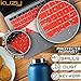 Kuzy Keyboard Cover with Touch Bar for 13 and 15 inch 2019 2018 2017 2016 A2159, A1989, A1990, A1706, A1707 Silicone Skin Protector, Red
