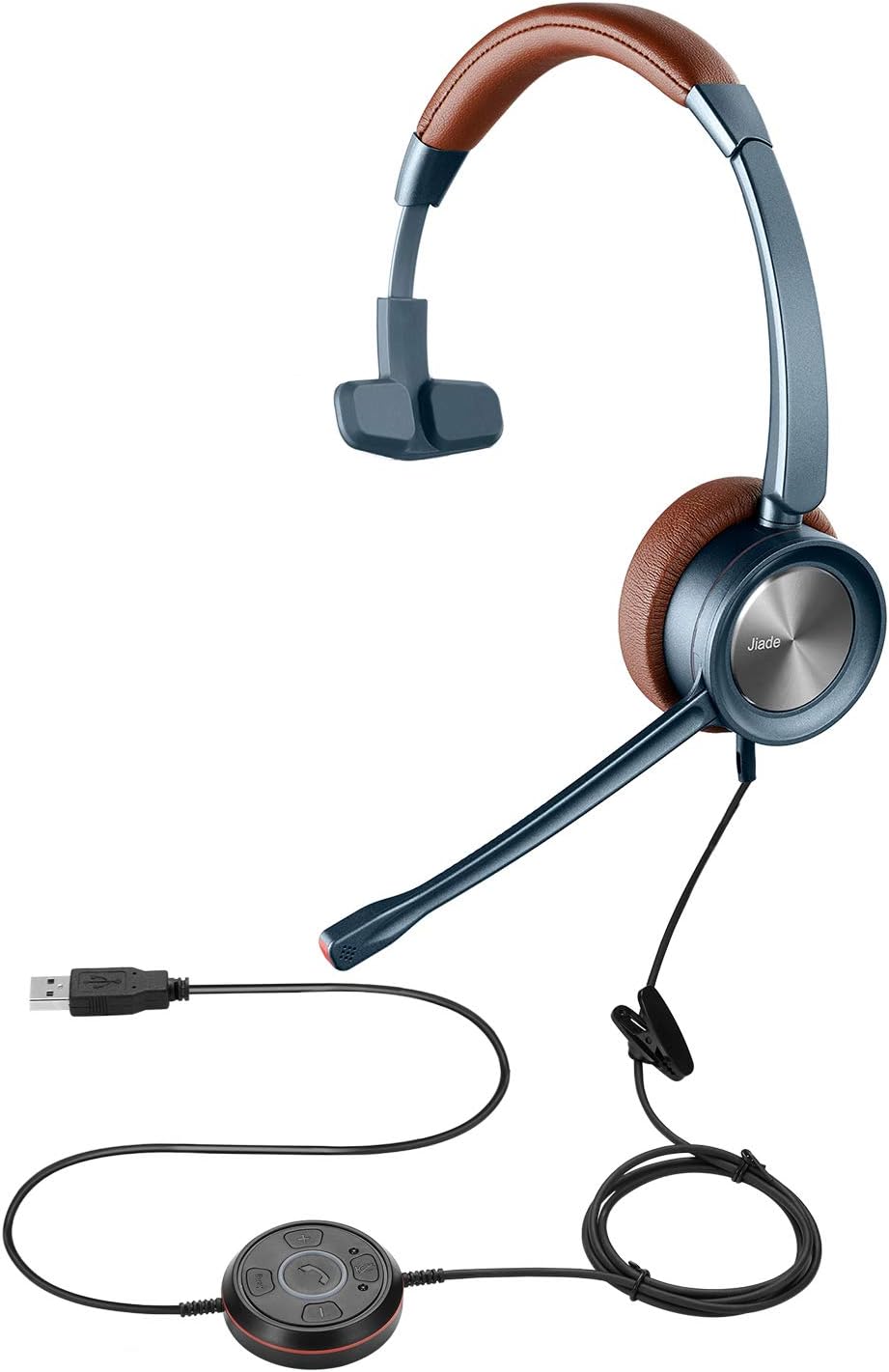 Jiade USB Headset for CallCenter Skype Phone